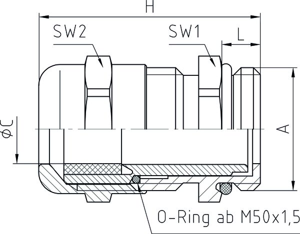 Jacob Messing Verschraubung M16X1 5 50 616 M EMV Elektromax24