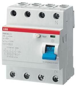 ABB F204 A-40/0,03-L FI-Schutzschalter 4P,Typ A,40A,30mA,N links