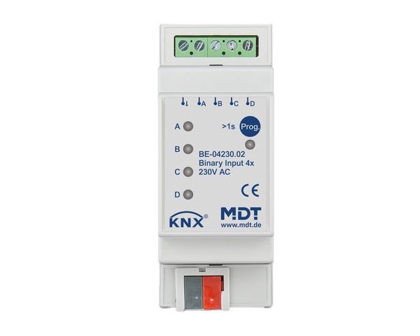 MDT Binäreingang BE-04230.02 4fach 2TE REG