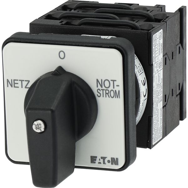 Eaton T0-4-41/E Umschalter Kontakte 8 20 A Frontschild Netz-0-Notstrom 45 ° rastend Einbau