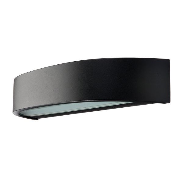 SG LED-Wandleuchte Curve Direct schwarz 3000K