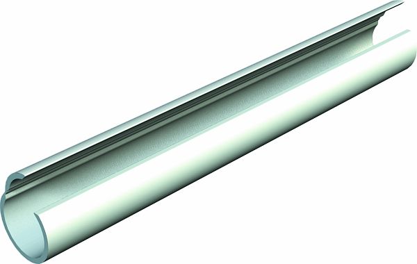 2m OBO 2953 M25 LGR Quick-Pipe M25 PVC lichtgrau RAL 7035