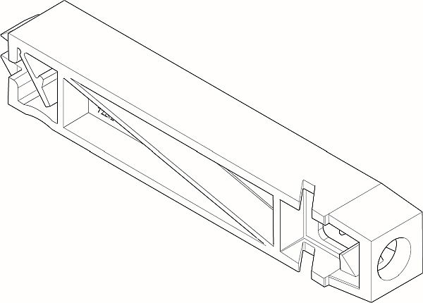 ABN Braun Abdeckungshalter 87mm für tiefe Module MT.. VPE=4Stk