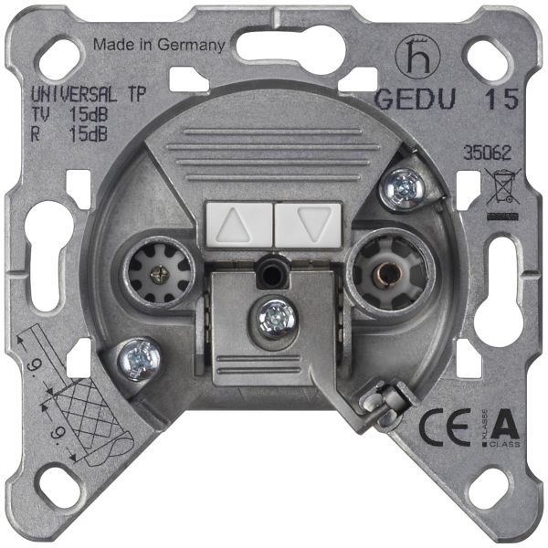 Siemens Geraeteeinsatz 5TG2484 Antennen-Durchgangsdose/Enddose