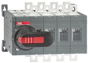 ABB OT250E04CFP Lastumschalter 4-polig 250A m. Griff u. Welle schnelle Umschaltung I-0-II