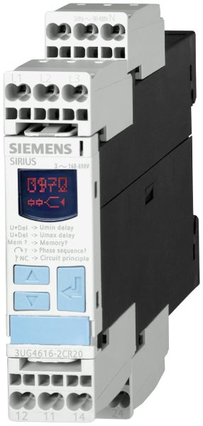 Siemens digitales Ueberwachungsrelais 3UG4616-2CR20 digital AC 50 bis 60Hz