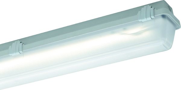 Schuch 161 12L60 AUS Robuste LED-Feuchtraum-Wannenleuchte für Außenbereiche mit satinierter