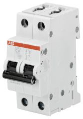 ABB S202-C2 Sicherungsautomat C-Char.,6kA,2A,2P