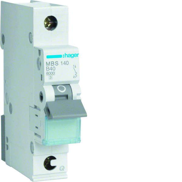 Hager MBS140 Leitungsschutzschalter 1 polig 6kA B-Charakteristik 40A QuickConnect 1 Modul