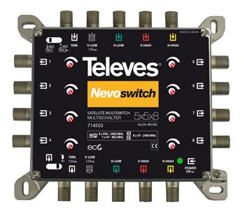 Televes Guss-Multischalter NEVO MS58C receiverpowered kaskadierbar