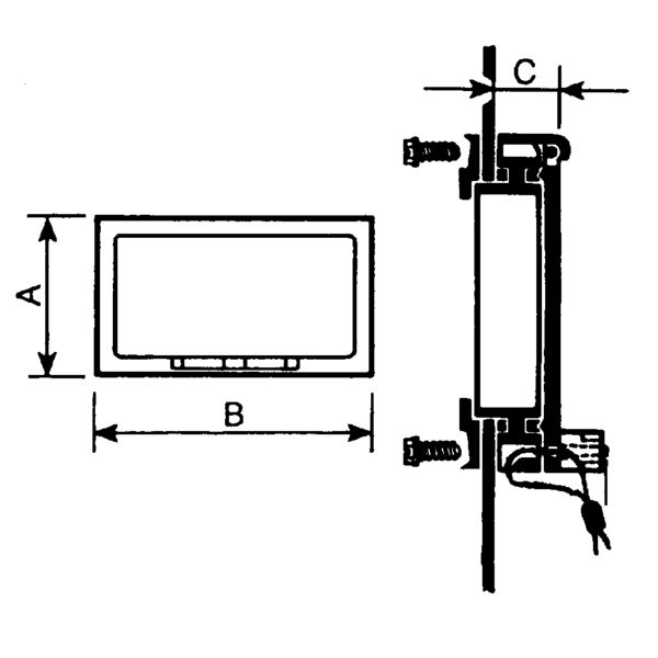 Schneider NSYVA274M Kunststofffenster mit klappbarem tranp. Deckel IP65 L78xB95xT15mm