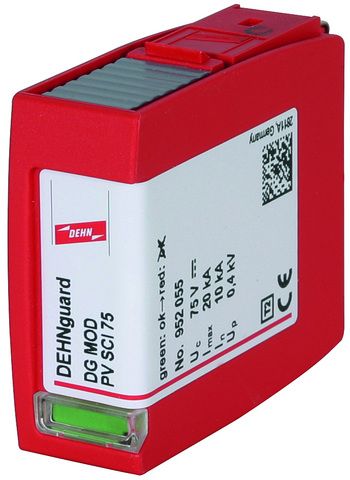 Dehn Überspannungsableiter Typ 2 Varistor- Schutzmodul für DEHNguard M PV 952055