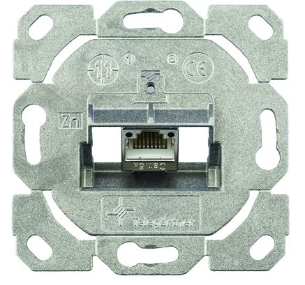 5 St. Telegärtner Modulaufnahme AMJ-S DD 1-fach UP/0 flex 1 AMJ-S DD Modul Cat.6A IEC T568A