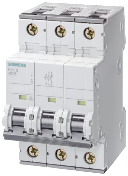 Siemens Leitungsschutzschalter 5SY4306-6 B6A 3polig 10kA