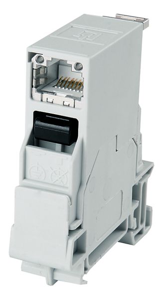 Telegärtner STX Tragschienen-Verbinder RJ45Modul A Cat.6A