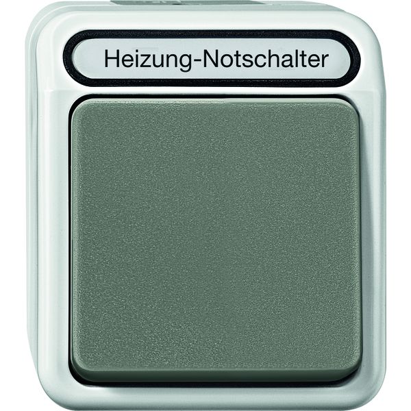 Merten MEG3449-8029 Heizungs-Notschalter,Aus 2-pol. m. Kontroll-Langfeldleuchte lichtgrau,AQUASTAR