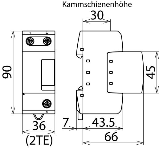 Dehn Blitzstromableiter 961101 DEHNgap M DGPM 255 TT-Netz | Elektromax24