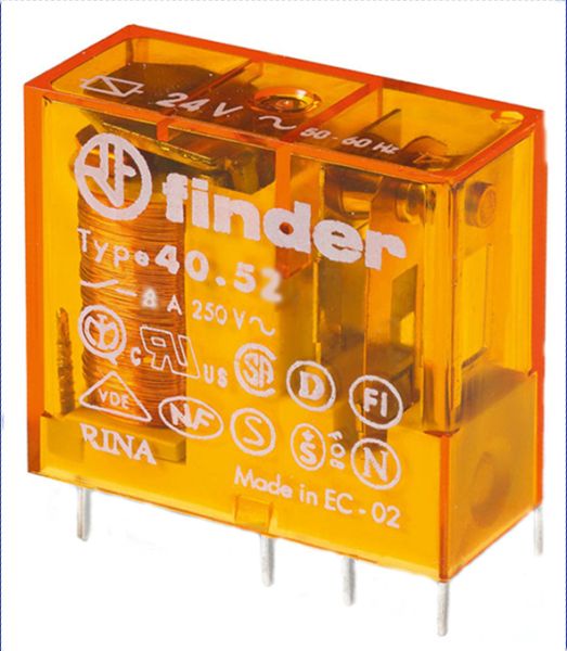 Finder Steck-/Printrelais 40.52.8.012.0000 12VAC