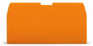 100 St. Wago 870-944 Abschluss- und Zwischenplatte 1mm dick orange