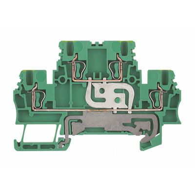 50 St. Weidmüller Doppelstock Reihenklemme ZDK 1.5PE Schutzleiter