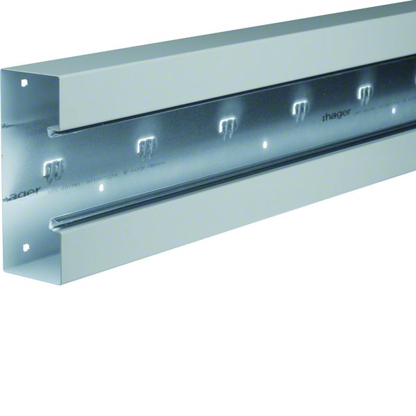 2m Hager BRS651701VERZ Brüstungskanal-Unterteil frontrastend Stahl BRS 70x170mm Oberteil 80mm verzi