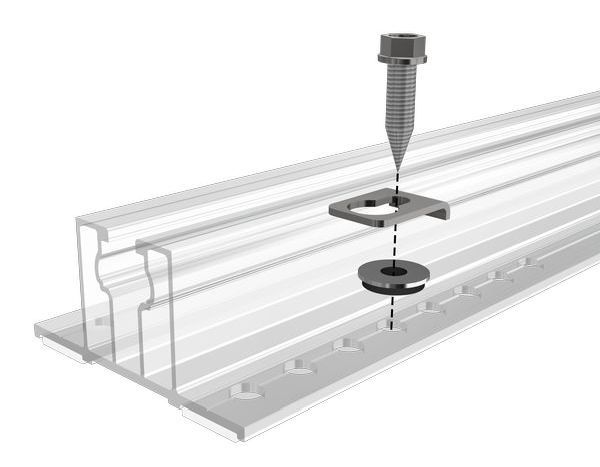 100 St. SL Rack Potential-Ausgleichsblech f. Trapezdach