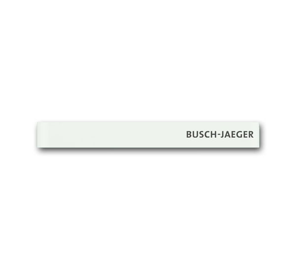 Busch-Jaeger 6349-811-101 Standardabschlussleiste unten mit Schriftzug Busch-priOn weißglas