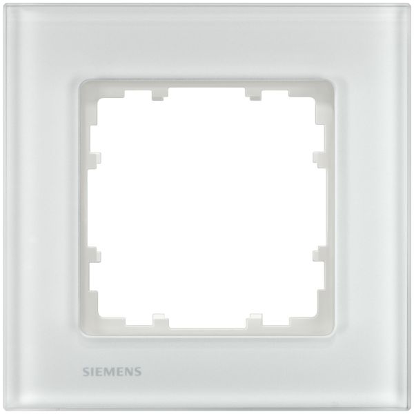 Siemens Rahmen 5TG1201-1 1fach Glas weiss