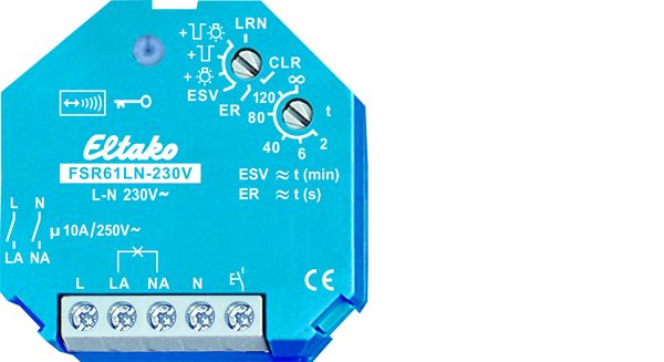 Eltako Funk-Stromstoss-Schaltrelais FSR61LN-230V L+N 2polig abschaltend