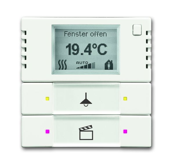 Busch-Jaeger 6128/28-884 Bedienelement 2/4-fach mit RTR future linear Multifunktion/Farbkonzept