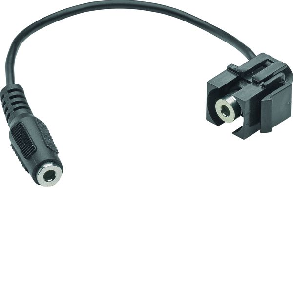 Hager GMKAUDIO1 Keystone Einsatz Klinke 3.5mm für Montagerahmen Keystone hfr