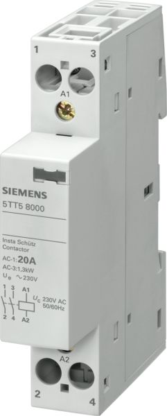 Siemens Installationsschuetz 5TT5800-0 2S AC 230 400V 20A AC 230V