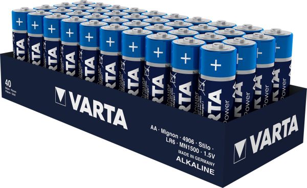 40 St. Varta Batterie AA HIGH ENERGY Mignon / 4 Stück