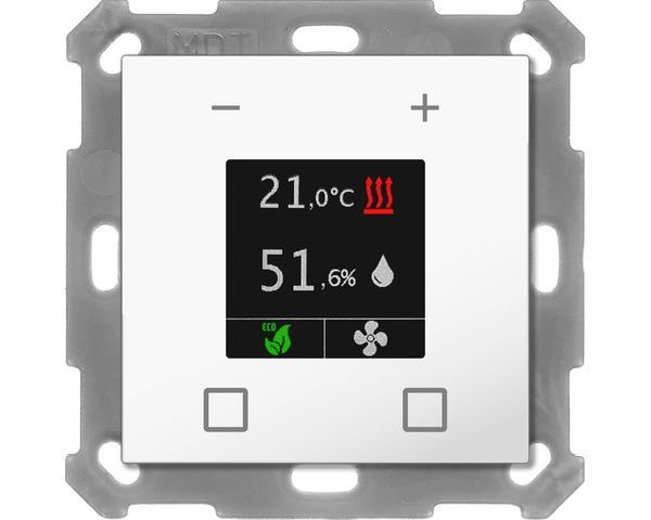 MDT Raumtemperaturregler KNX Smart 55 mit Farbdisplay Reinweiß