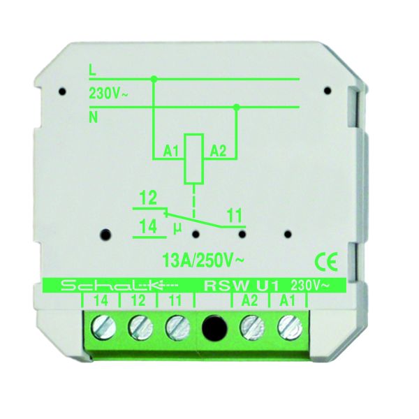 Schalk Schaltrelais RSWU19 1 Wechsler 230V AC UP