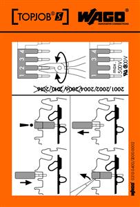 100 St. Wago Handhabungsaufkleber 210-400/2000-002