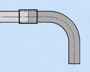 Hegler Aluminium-Steckbogen ALU-ES DN25