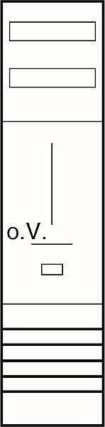 ABN Braun Zaehlerfeld 3Pkt 1Z 5polig 250x1050mm Z17001