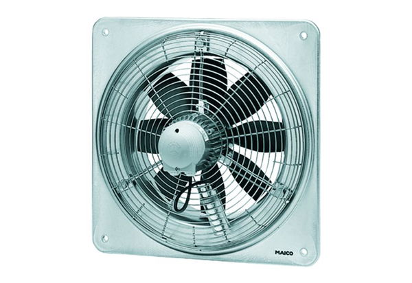 MAICO Axial-Wandventilator EZQ 30/6 B quadrat. Wandplatte Wechselstrom DN300