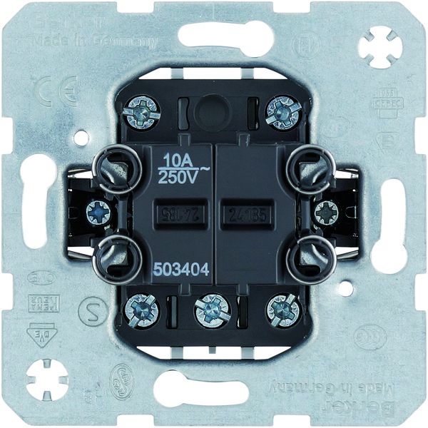 Berker 503404 Gruppen-Wippentaster Modul-Einsätze. Gruppen-Taster mit 4 Schließern gemeinsame
