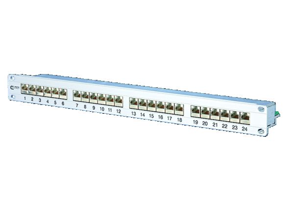 BTR Netcom 19 Patchpanel 1HE 24xRJ45 E-DAT Cat.6A 24X8 8 LSA