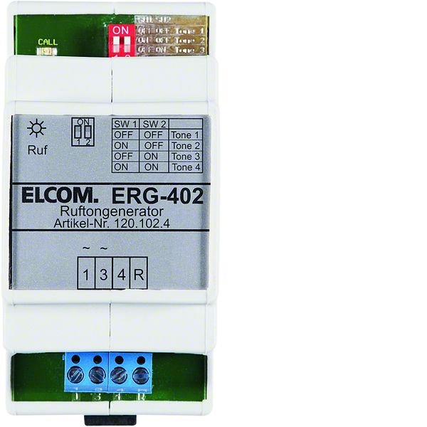 ELCOM 1201024 ERG-402 Etagenruf-Generator 4 Ruftöne zur Rufunterscheidung REG 1+n