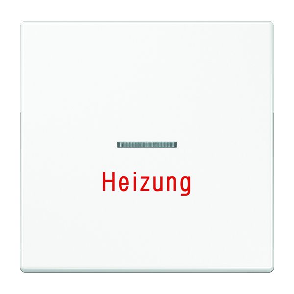 Jung LS 990 H WW Wippe Linse Lichtleiter Aufschrift Heizung für Wipp-Kontrollschalter