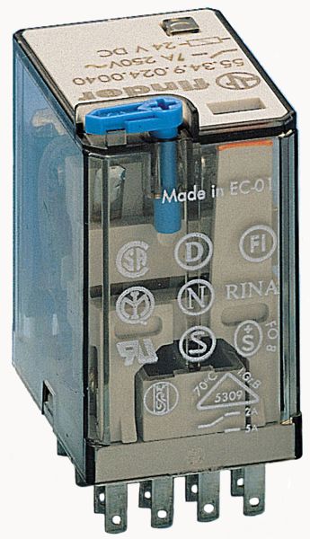 10 St. Finder Miniatur-Industrie-Steckrelais 55.34.9.048.0090