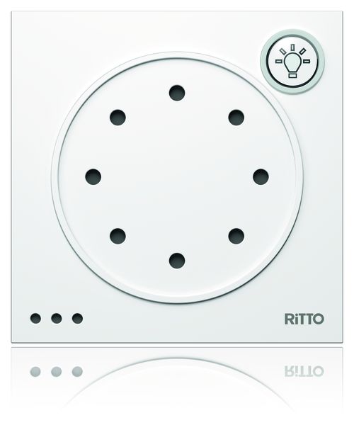 Ritto 1876070 Portier Türsprechmodul mit Lichttaste weiß