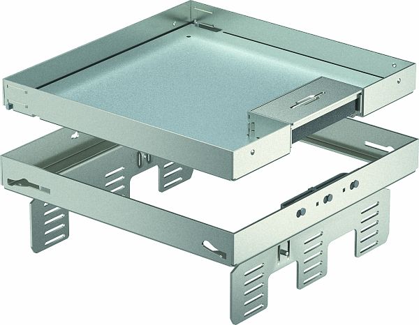 OBO RKSN2 UZD3 9VS25 Quadratische Kassette mit Schnurauslass 243x243mm V2A 1.4301