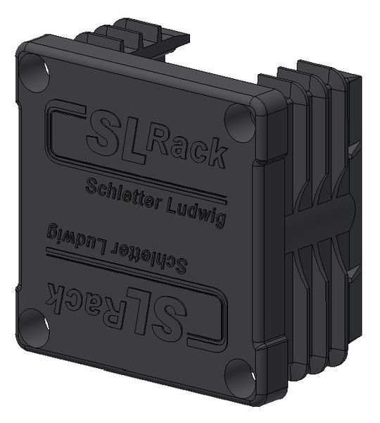 SL Rack Kunststoff-Endkappe RAIL 40 schwarz