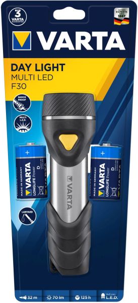 Varta Taschenleuchte Multi LED F30 2D mit Batterie MHD