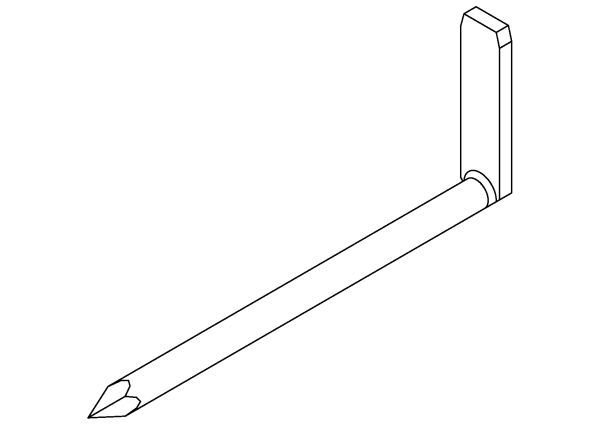 250 St. Pollmann Hakennagel 3x70mm verzinkt