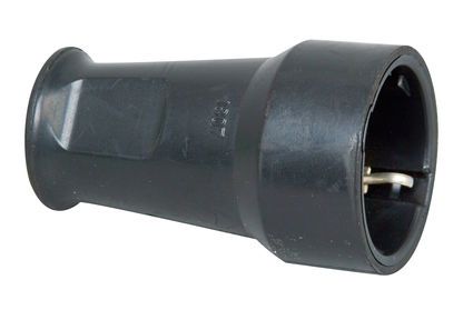 10 St. Kopp SCHUKO-Kupplung 16A 250V IP20 klein schwarz